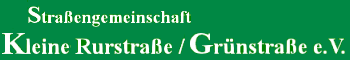 Logo der Straßengemeinschaft Grosse Rurstrasse Grünstrasse als Schriftzug